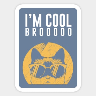 Cool cat T-shirt Sticker